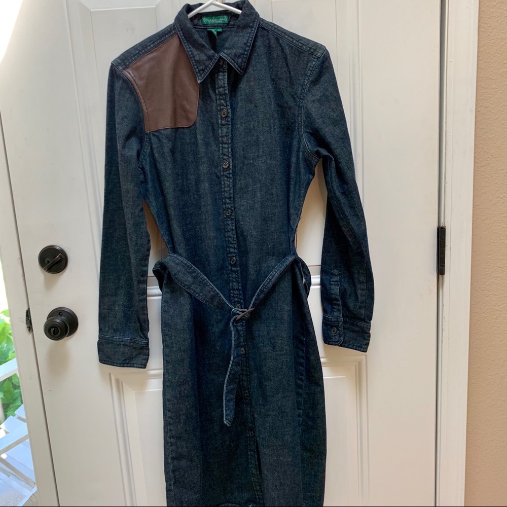 Lauren by Ralph Lauren Denim Dress.